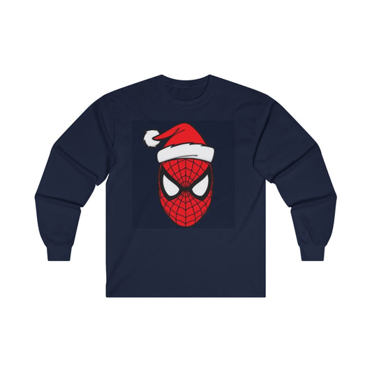 Festive Spider-Man Long Sleeve Tee - Bring Holiday Cheer in Heroic Style! 🎄🕸️ #HolidayMarvel #SpiderManStyle