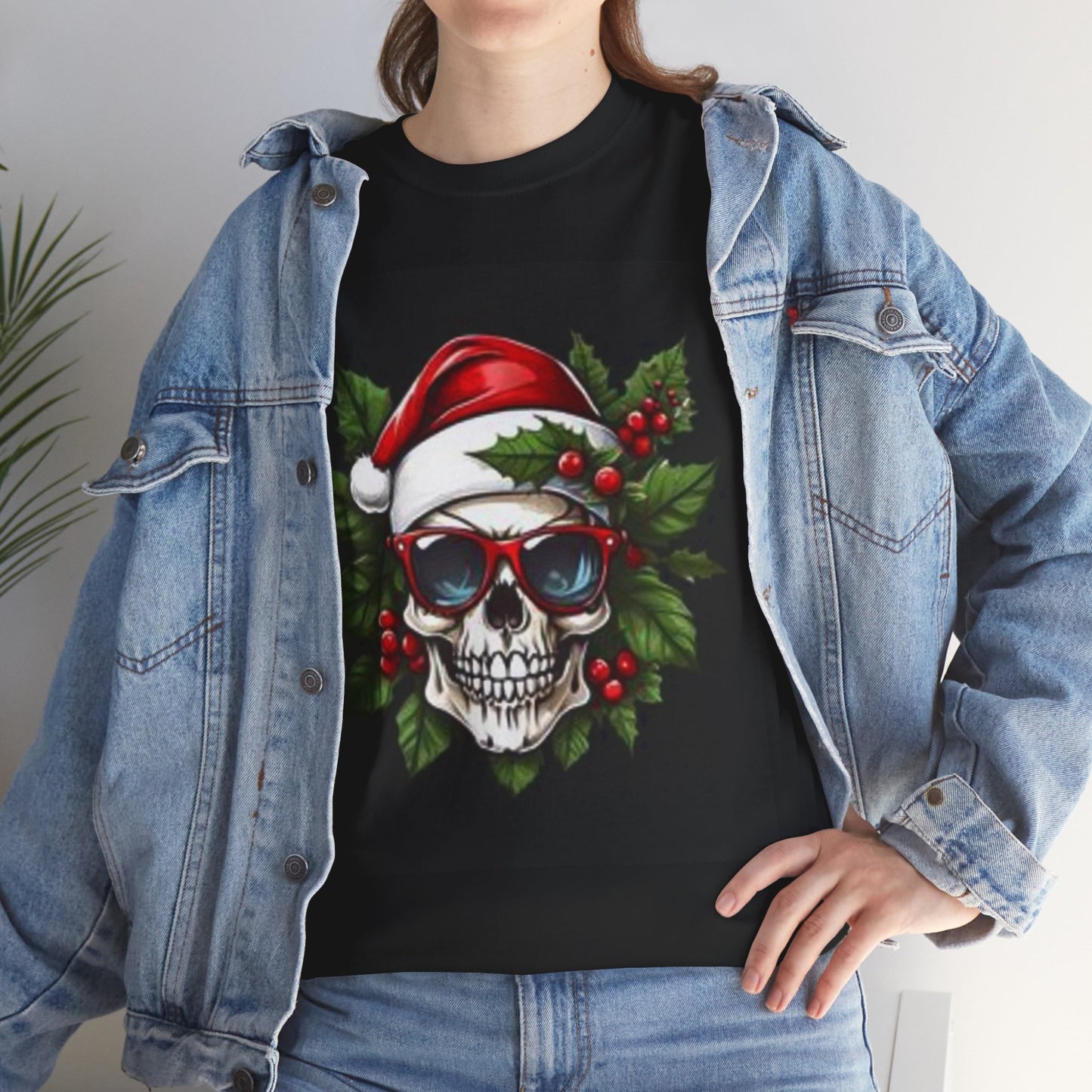 Cool Skull Christmas Tee - Add Festive Cheer with a Bold, Edgy Twist! 💀🎄 #HolidayStyle #UniqueChristmas