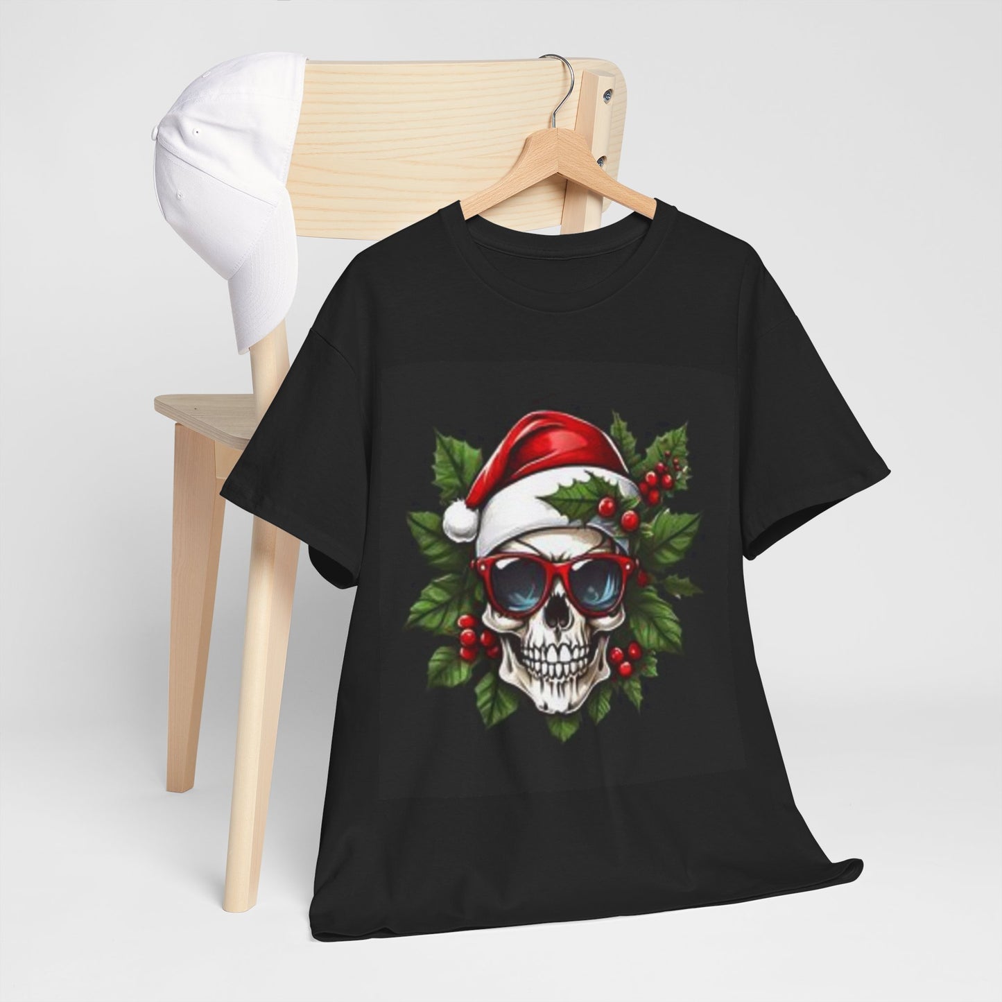 Cool Skull Christmas Tee - Add Festive Cheer with a Bold, Edgy Twist! 💀🎄 #HolidayStyle #UniqueChristmas